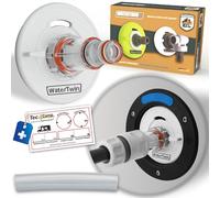 Couvercle de réservoir avec raccord pour système Gardena pour camping-car Caravan à remplir le réservoir d'eau sur le tuyau de remplissage avec trop-plein et raccord de tuyau grand