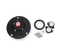 Couvercle De Réservoir De Carburant CNC pour Moto pour Yamaha YZF R1 2000-2025 R1 M 2015-2025 YZF R6 2003-2020 YZF R7 2021-2025 Accessoires Bouchon d'essence(Black - Red)