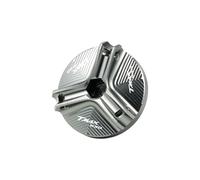 Couvercle De Réservoir De Carburant pour Liquide De Frein Bouchon Moteur Adapté pour TMAX 530 SX DX 2012-2019 Accessoires Moto Couvercle Maitre Cylindre Frein(Titanium)