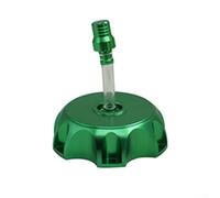 Couvercle de réservoir de carburant pour moto avec bouchon d'échappement pour un style et une fiabilité améliorés en alliage d'aluminium CNC (vert)