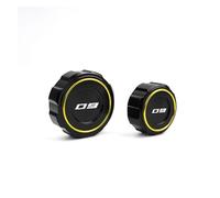 Couvercle De Réservoir De Frein Avant Arrière De Moto, Bouchon De Remplissage D'huile, Bouchons De Valve Pour YAMAHA MT09 MT 09 MT-09 SP FZ09 2021-2024 2025(Front Rear- Gold)