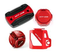 Couvercle De Réservoir De Liquide De Frein Avant Et Arrière Pour Moto Pour YAMAHA MT03 MT-03 YZFR3 YZF R3 2015-2024, Bouchon De Remplissage D'huile, Accessoires(1 set Red)