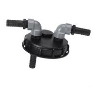 Couvercle de réservoir d'eau en plastique pour IBC, 163 mm DN150 ventilé à double extrémité, connecteur pagode de 25 mm pour remplissage d'extraction