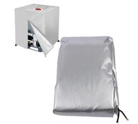 Couvercle de réservoir d'eau IBC 275 gallons 1000L, fermeture latérale à crochets et boucles, tissu Oxford 210D (Argent)