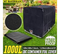 Couvercle de réservoir IBC, couverture étanche pour jardin extérieur, 1000 litres, récipient d'eau de pluie IBC, baril de tonne, feuille de protection solaire contre la poussière green