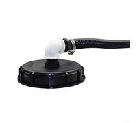 Couvercle de réservoir IBC DN150 + kit de raccordement pour machine de remplissage automatique de 50 m² Noir