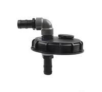 Couvercle de réservoir IBC DN150 pour la récupération de l'eau de pluie - Couvercle en plastique avec connecteur d'aspiration et ventilation - Joint étanche pour le stockage de l'eau des tonnes et des