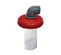 Couvercle de réservoir IBC en nylon lavable filtre durable trou d’aération feutre aiguilleté (rouge, 224 mm, 90°)