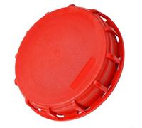 Couvercle de réservoir IBC pour conteneur de 1000 L avec joint d'étanchéité - Couvercle en polypropylène rouge avec bonne étanchéité, compatible avec les conteneurs intermédiaires en plastique et STO