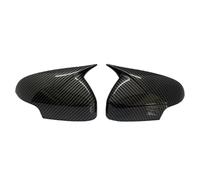Couvercle de rétroviseur Compatible Avec Volvo Pour C30 2007-2013 Pour C70 2010-2013 Couvercle Rétroviseur Latéral De Voiture Garniture De Capuchons De Rétroviseurs En Fibre De Carbone Noir Brillant
