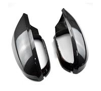 Couvercle de rétroviseur de voiture Convient pour Audil'Audi A6 C7 S6 2012 - 2018, couverture de cadre de protection d'aile latérale,(Carbon Look)