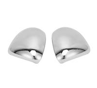 Couvercle de Rétroviseur Latéral, 2 Pièces Couvre-rétroviseurs Chromés Brillants de Remplacement pour Adhésif Arrière pour 500X 2014-2019 Miroirs d'ailes et accessoires