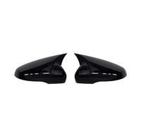 Couvercle De RéTroviseur LatéRal 2 Pièces Miroir Couvre Casquettes Rétroviseur Housse Pour VW Pour Golf Pour MK7 2012-2020 Couvercle De Miroir D'Aile Adapté(Noir)