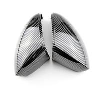 Couvercle De Rétroviseur Latéral Automatique Boîtier De Capuchon De Coque De Rétroviseur Pour VW Pour Tiguan 2008 2009 2010 2011 2012 2013 2014 2015(Carbon black)
