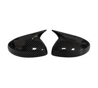 Couvercle de rétroviseur latéral de voiture ABS, autocollant adhésif Ajustement pourAudi A1 2011 2012 2013 2014-2018, capuchon d'aile, garniture de boîtier de porte extérieure(Carbon Look)