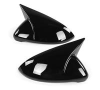Couvercle de rétroviseur latéral en plastique ABS haute brillance protégé contre les UV, adapté aux modèles MK7 MK7.5 R GTD 2013 2020, paire de boîtiers de rétroviseur gauche droit (Noir brillant)