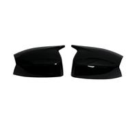 Couvercle de rétroviseur latéral extérieur de voiture adapté pour Ford S-MAX 2006-2015 C-MAX 2011-2015 KUGA ESCAPE(Gloss Black)