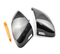 Couvercle De RéTroviseur LatéRal Pour Pour A3 S3 8V RS3 2013-2019 Rétroviseur Housse Motif En Fiber De Carbone Couvercle De Miroir D'Aile Adapté(With Assist-1)