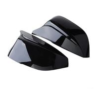 Couvercle de Rétroviseur Latéral Style Corne Noir Brillant, Coque ABS Anti-Rayure Compatible avec Infiniti Q50 Q60 Q70 QX30 2014-2023, Remplacement Accessoire OEM 963014HB0A 963024HB0A, 1 Paire