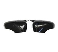Couvercle de rétroviseur Lot de 2 coques rétroviseurs en ABS noir brillant pour Renault pour Clio 4 pour MK4
