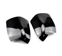 Couvercle de rétroviseur Lot De 2 Coques Rétroviseurs En Carbone Noir Et Brillant Pour Ford Pour Focus 2005-2008(With lights-1)