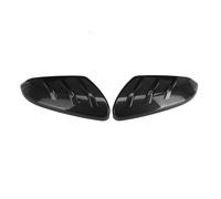 Couvercle de rétroviseur Lot de 2 coques rétroviseurs voiture noires brillantes pour Civic 2016-2020, pour porte latérale(Carbon Fiber Look)