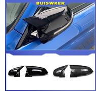 Couvercle de rétroviseur noir brillant, capuchon de rétroviseur, style figuré, BMW 1, 2, 3, 4, série X, F20, F21, F87, M2, F23, F30, F32, F36, bronchE84 Forged Carbon Look
