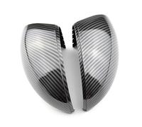 Couvercle de rétroviseur Pour Volkswagen pour Tiguan 2008-2015 boîtier de coque rétroviseur style voiture couvercle capuchon(Carbon black)
