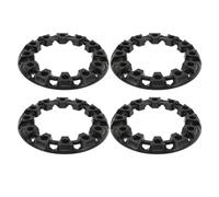 Couvercle de revêtement d'habillage de moyeu de Roue, enjoliveurs universels durables et élégants, Protection des pneus, Capuchon de Jante pour ATV Go Kart en Plastique 4 pièces (6 Pouces)