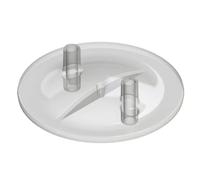 Couvercle de seau à lait 30 L manchon DI 16mm + DA 20mm Kerbl Gris TU