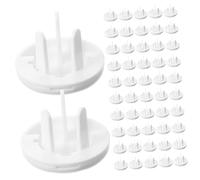 Couvercle de Sécurité Bébé pour Prise de Courant, Lot de 50, Abs Blanc | Caches de Prises, Protection les Risques Électriques, Usage Simple, pour Sécuriser les Ouvertures Domestiques