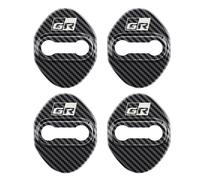 Couvercle De Serrure De Porte De Voiture Anti-Rouille,Protection De La Structure,Accessoires De Voiture Pour Toyota Gazincome Zoo Racing Sport,Style De Voiture,4 Pièces - Type1 Carbon