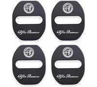 Couvercle de Serrure de Porte de Voiture Couvercle pour Alfa Romeo 4C Giulia Giulietta GT MiTo Stelvio Tonale Junior,Serrure Porte De Voiture Couvre Emblèmes Protection Contre La Rouille Accessoires