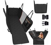 Couvercle de siège d'auto solide - doublure de chien + tiroirs et ceinture