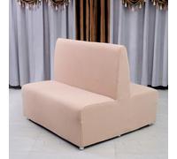 Couvercle De Siège De Carte De Canapé Sans Bras, Couvercle De Couverture De Futon Stretch Protector Housses, Couvercles De Lit De Canapé Pour Canapé à 2 (Size:Siège double face,Color:khaki)