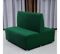 Couvercle De Siège De Carte De Canapé Sans Bras, Couvercle De Couverture De Futon Stretch Protector Housses, Couvercles De Lit De Canapé Pour Canapé à 2 Pla(Size:Siège double face,Color:vert noirâtre)