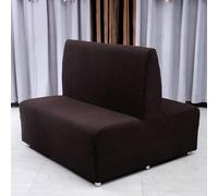 Couvercle De Siège De Carte De Canapé Sans Bras, Couvercle De Couverture De Futon Stretch Protector Housses, Couvercles De Lit De Canapé Pour Canapé à 2 Pla(Size:Siège double face,Color:café)