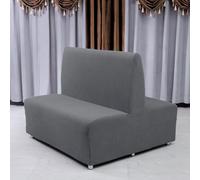 Couvercle De Siège De Carte De Canapé Sans Bras, Couvercle De Couverture De Futon Stretch Protector Housses, Couvercles De Lit De Canapé Pour Canapé à 2 Pla(Size:Siège double face,Color:Gris foncé)