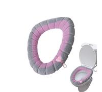 Couvercle de Siège de Toilette,Accessoires De Salle De Bain En Tissu Lavable Et Chaud,Couverture De Coussin De Siège De Toilette Douce Et Plus Chaude | pour Utilisation en Intérieur, Maison, Hôtel, WC