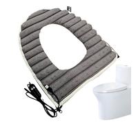 Couvercle De Siège De Toilette Chaude, Couuvercle De Siiège De Tooilette Chauffé Chaud - Coouvercle De Sièege De Toilettte D'hiver Réchauffeur, Chauffage À Alimentation USB TOILEEET LEEAT COOOVER