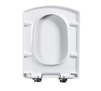 Couvercle de siège de toilette universel et durable, fermeture silencieuse, matériau PP épais, forme rectangulaire, compatible avec toutes l
