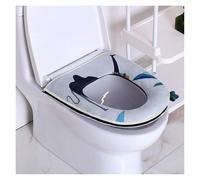 Couvercle de siège de toilettes, Coussin de siège toilette, coussinets universels, grand coussin, joint domestique quatre saisons, d'hiver(Green)