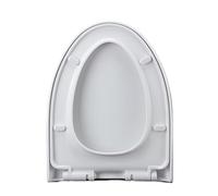Couvercle de siège toilette universel en forme V, allongé, à fermeture lente, couvercle cuvette, montage sur le dessus, panneau PP dégagement rapide, douce Pour Salles De Bains Modernes