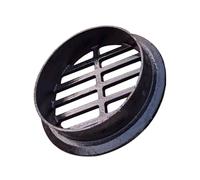Couvercle De Siphon De Sol En Fonte Rond 5-25cm, Grille De Drainage Rangée De Trous, Amovible, Antis-colmatage, Noir Caniveau Exterieur Pour Pavés Maison Jardin Sous-sol Cour Garage(50mm)