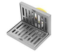 Couvercle de Siphon de Sol, Siphon de Sol d'angle en Forme de L, Couvercle de Siphon de Sol en Acier Inoxydable, Résistant à l'usure, Résistant à la Corrosion, pour Mur de 50