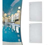 Couvercle de skimmer de piscine, 2 pièces composants de porte d'écumoire de piscine, pour Star-Rite et pour Swimquip pour écumoires d'huile U-3, pour piscine terrestre