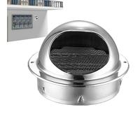 Couvercle De Sortie D'aération Murale - Bouchon De Ventilation Extérieur En Acier Inoxydable Avec Maille Inférieure | 304 Circulaire 14cm 19cm | Pour Sèche-linge Unités Ac Hottes De Cuisine Maison Tro