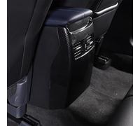 Couvercle de sortie d'air arrière en fibre de carbone pour Mazda CX30 CX-30 2020-2025, couvercle de boîte d'accoudoir arrière, garniture de ventilation climatisation arrière de voiture autocollant