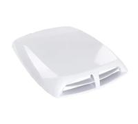 Couvercle de sortie d'air universel for capot voiture, décoration, couvercle ventilation d'admission, accessoires style automobile(A White)