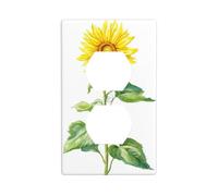 Couvercle de sortie d'interrupteur vintage en forme de tournesol pour cuisine, salle de bain, 7 x 11,4 cm